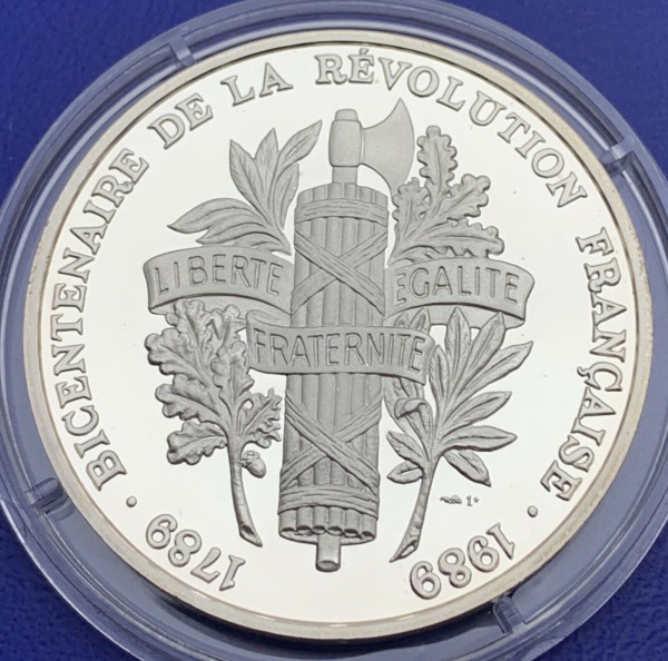 Médaille Argent Bicentenaire de la Révolution - Georges Jacques Danton