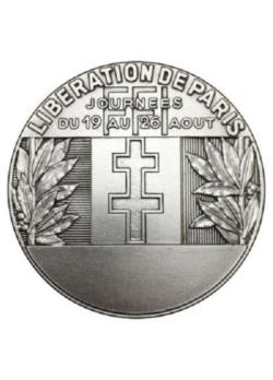 Médaille Liberation de paris bronze argenté 