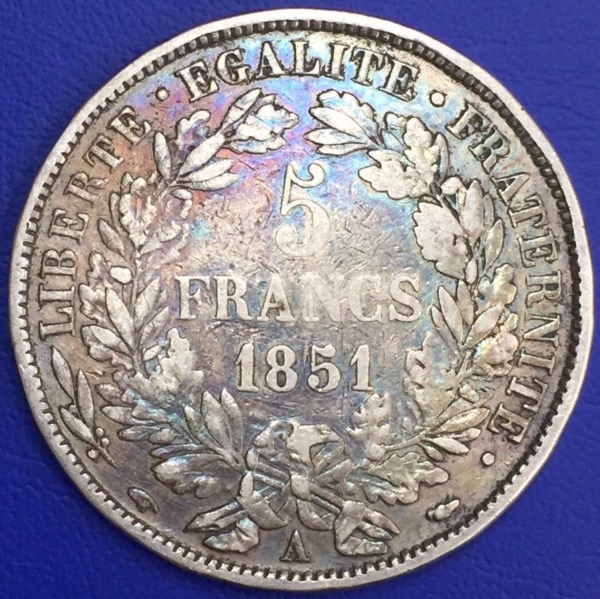5 francs Ceres 1851 A avec légende