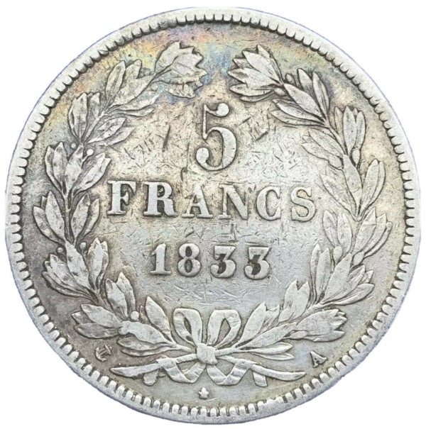 5 francs Louis Philippe I 1833 A