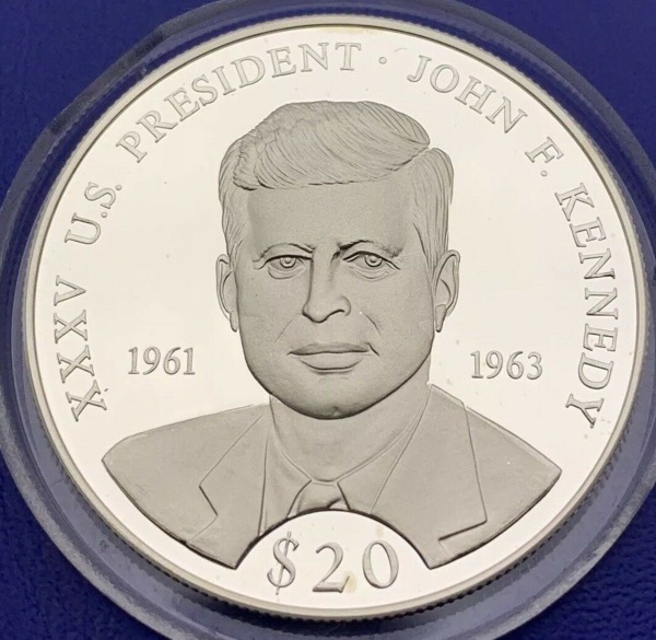 Liberia 20 dollars President John F. Kennedy année 2000 argent