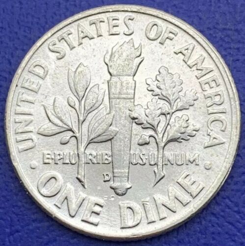One Dime Roosevelt 1957 D, Denver argent, États-Unis