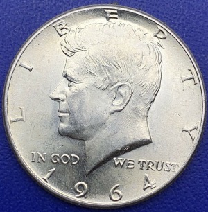 Half Dollar 1964 Kennedy, Argent, Etats-Unis 