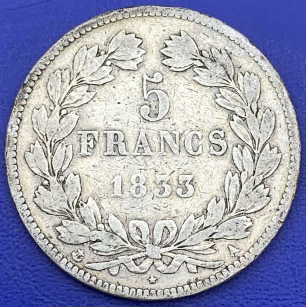 5 francs Louis Philippe 1833 A