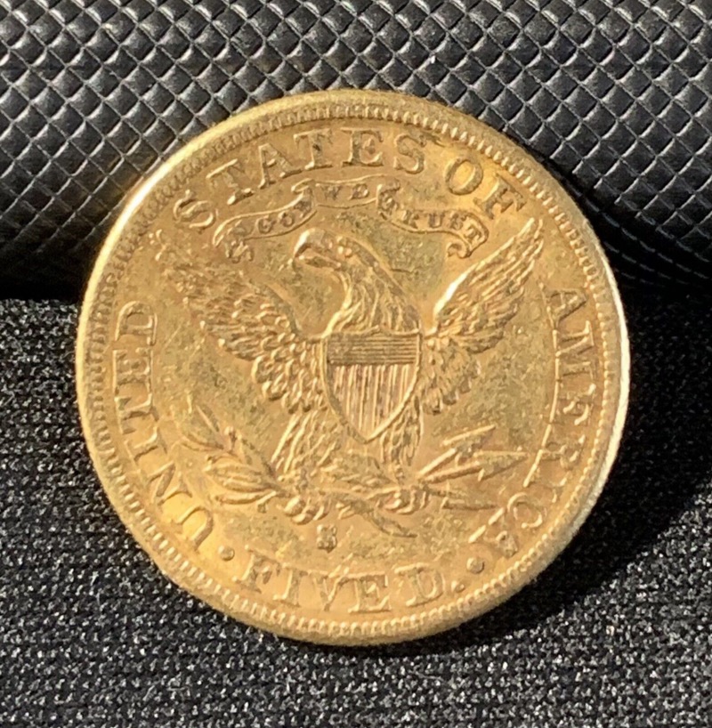 5 dollars Or Liberté 1886 S Etats-Unis