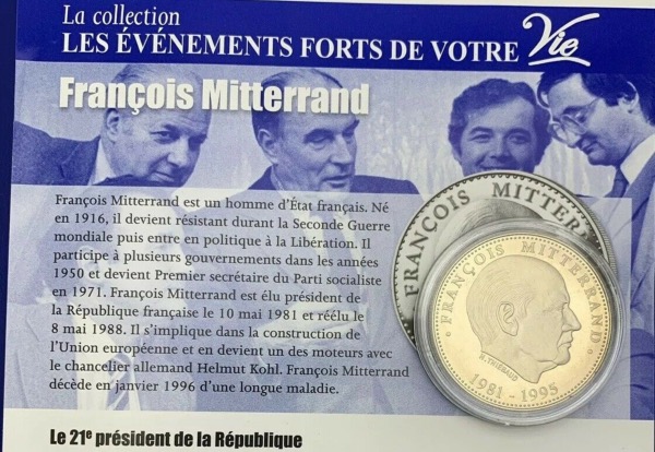 Médaille BU, François Mitterrand