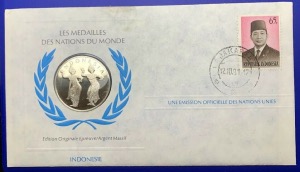 Médaille Argent massif des nations du Monde - INDONÉSIE