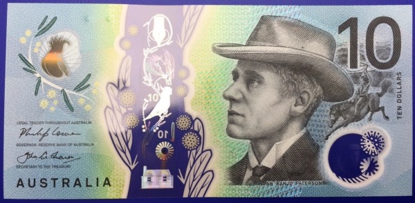 Billet, Australie, 10 Dollars Polymère