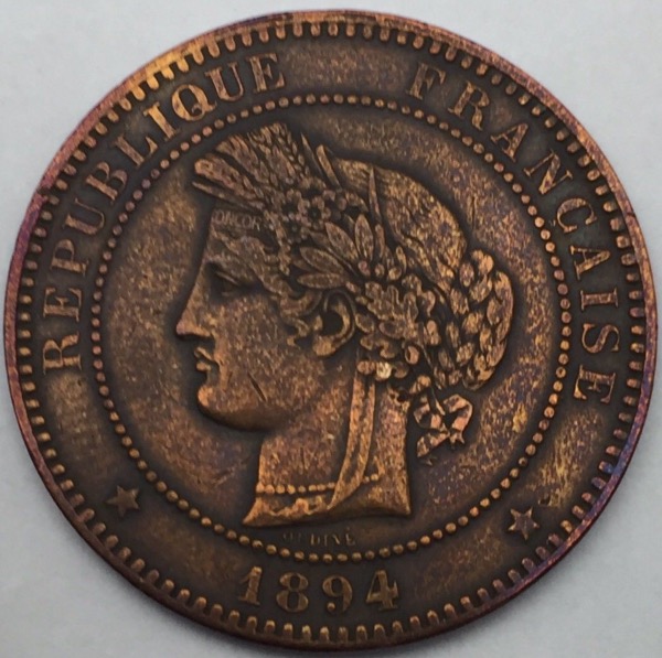 Ceres 10 centimes 1894 A