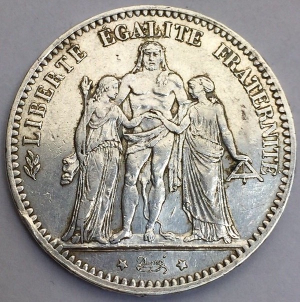 5 Francs Hercule 1877 K