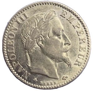 10 Francs or Napoléon III Tête Laurée 1867A