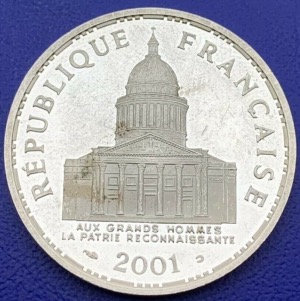 France, Monnaie 100 francs Panthéon 2001