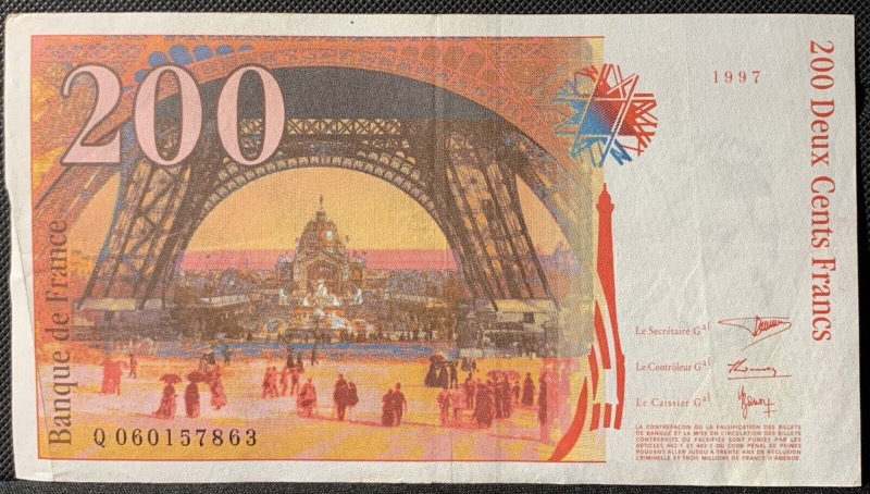 200 Francs Gustave Eiffel 1997