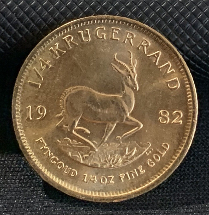 Krugerrand or 1/4 once 1982 Afrique Du Sud