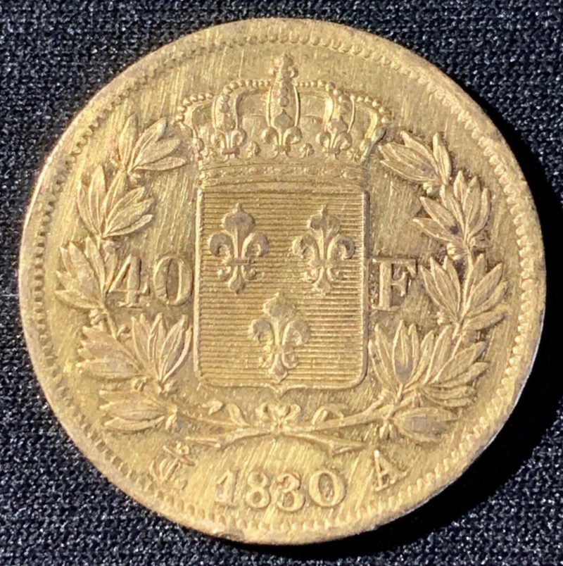 40 Francs Or CHARLES X 1830A