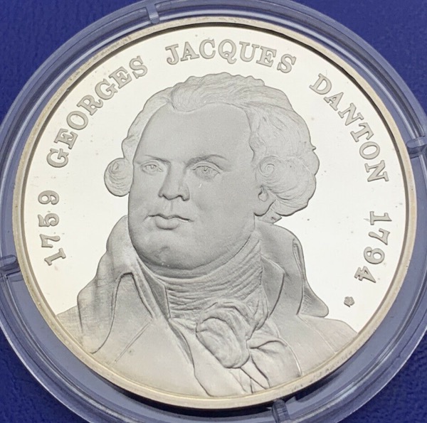 Médaille Argent Bicentenaire de la Révolution - Georges Jacques Danton
