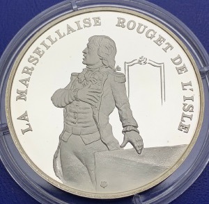 Médaille Argent Bicentenaire de la Révolution - La Marseillaise