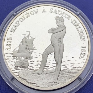 Médaille Argent Bicentenaire de la Révolution - Napoléon à saint Hélène