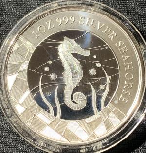 1 Oz Argent 2018 Samoa 2 Tala Seahorse