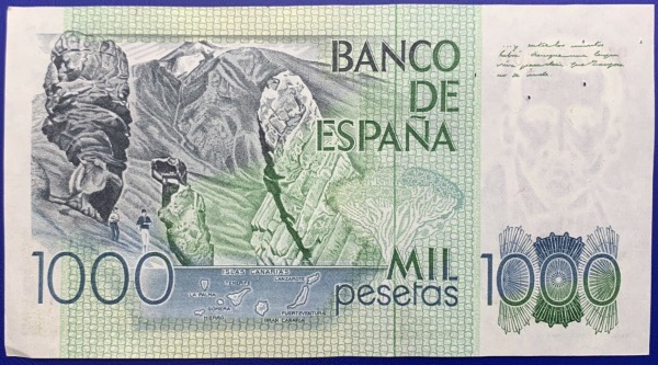 Espagne Billet 1000 Pesetas 1979 