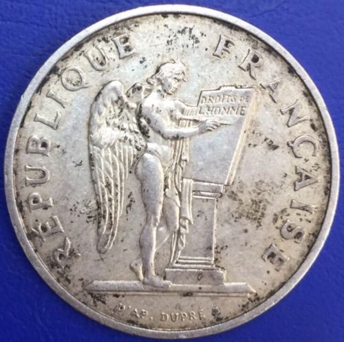 Monnaie, France, 100 francs Droits de L'homme 1989