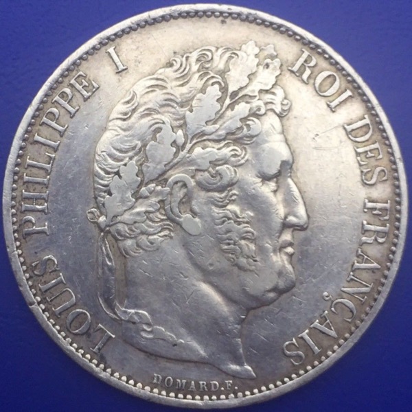 Monnaie Argent, 5 Francs Louis Philippe Ier 1844 W Lille
