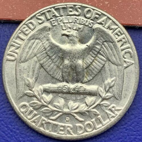 25 cents Washington 1958 D argent USA
