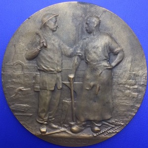 Médaille bronze, Compagnie des mines de Béthune, écrin