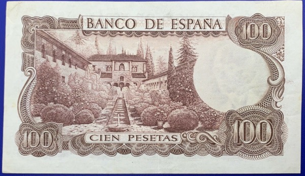 Espagne, Billet 100 Pesetas 1970