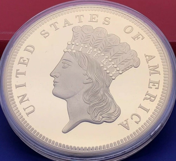 Médaille Etats-Unis 3 Dollars 1855 S