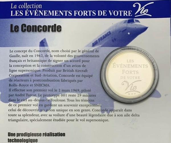 Médaille BU, Le Concorde