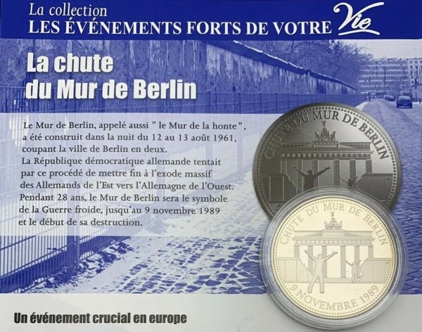 Médaille BU, La chute du mur de Berlin