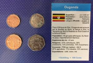 Ouganda série pièces FDC