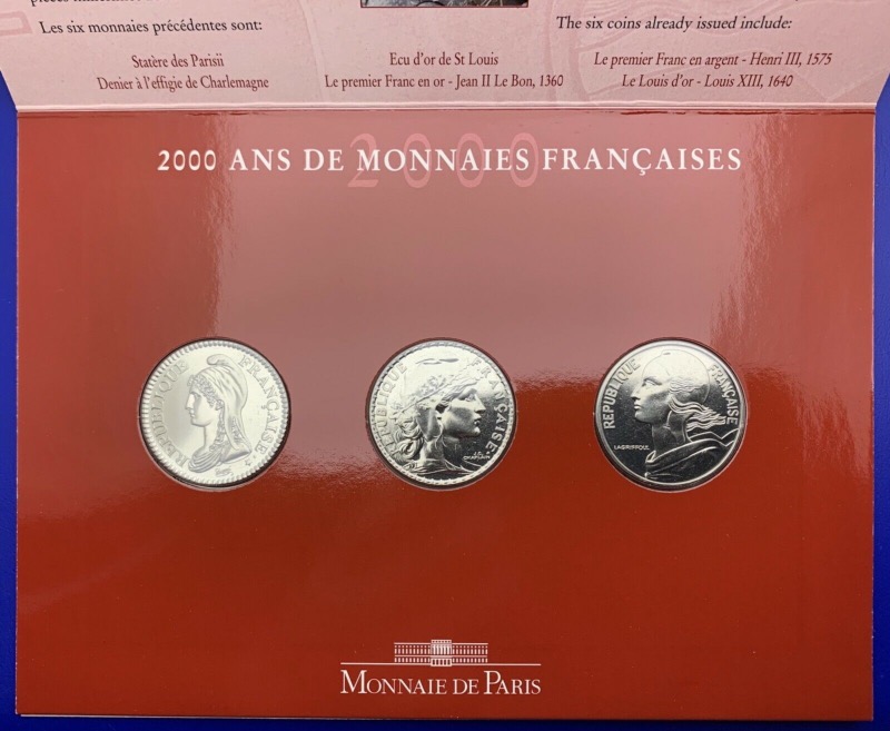 Coffret BU Franc 2000 Ans de Monnaie Française