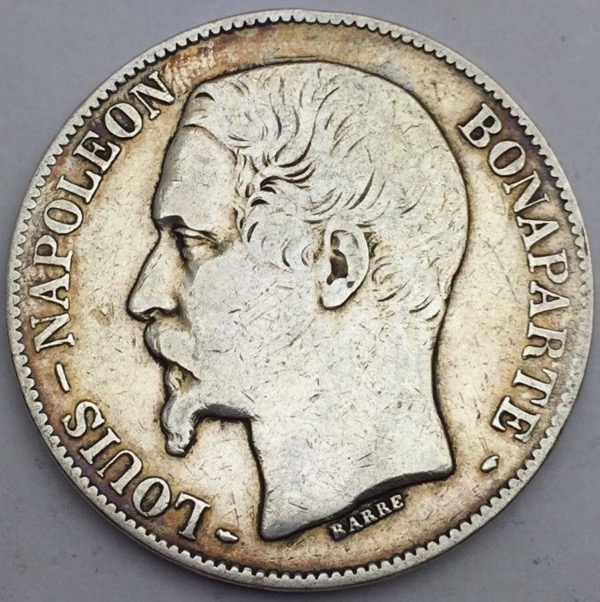 Napoléon Bonaparte 5 francs 1852 A