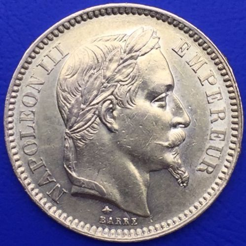 20 Francs or Napoleon III Tete laurée 1861 A