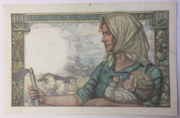 billet 10 francs Mineur 19-12-1946