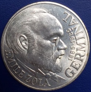 Piece 100 francs Emile Zola 1985