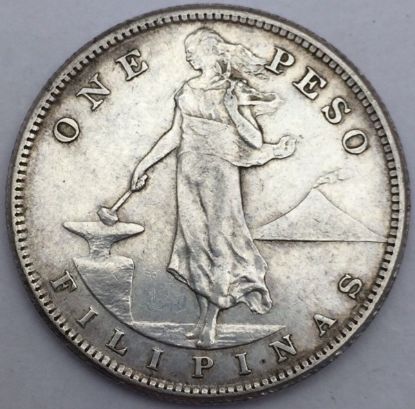 US Philippines one Peso 1907 S