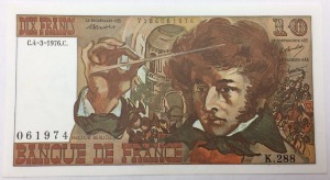 Billet 10 Francs Berlioz 4-3-1976
