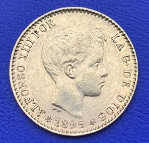 20 Pesetas 1899 Alfonso XIII Espagne