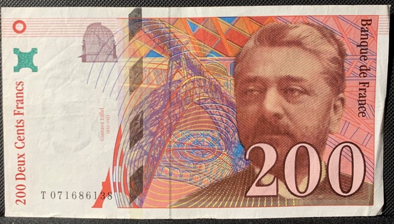 200 Francs Gustave Eiffel 1999