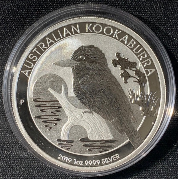 1 Oz Kookaburra Australie 2019 Argent 9999 Neuve sous capsule