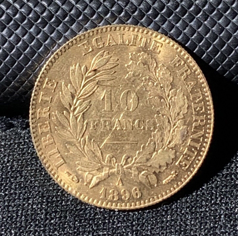 10 Francs or Cérès 1896 A