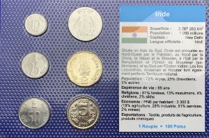 Inde Série de pièces UNC