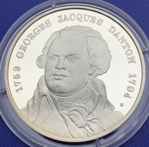 Médaille Argent Bicentenaire de la Révolution - Georges Jacques Danton