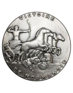 Médaille Victoire de normandie bronze argenté