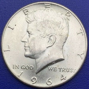 1/2 Dollar - "Kennedy Half dollar" - 1964 - États-Unis