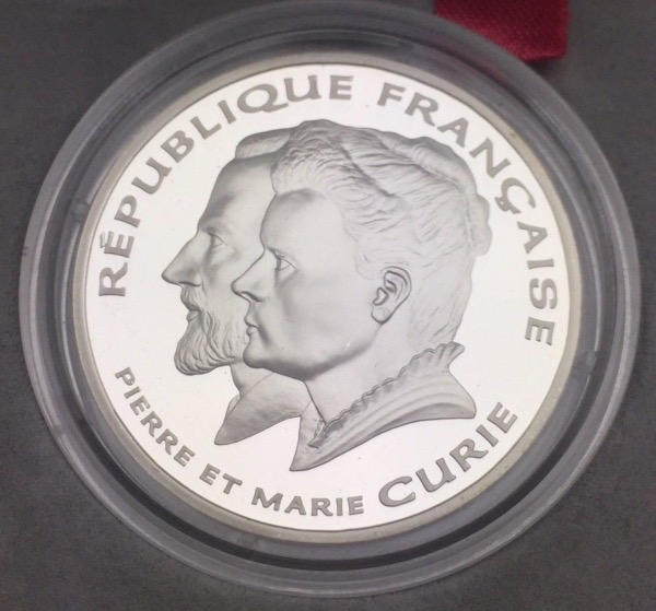Monnaie France, BE 100 Francs Pierre et Marie Curie, 1997, Argent