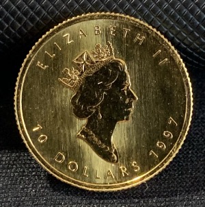 Canada 1/4 once Or 10 Dollars "Maple Leaf" 1997